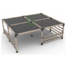 Kit de Bases y Soportes Para Pergola 4"x4" Autoconstrución