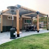 Kit de Bases y Soportes Para Pergola 4"x4" Autoconstrución