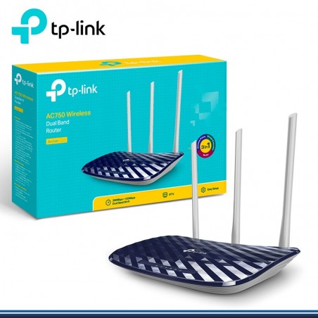 Router Inalámbrico TP-Link Banda Dual AC750 Archer C20