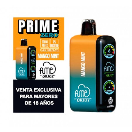 Vaper Fume Prime Zero Mango Mint 20.000 puff 0% Nic