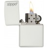 Encendedor Zippo Classic White Matte Zippo Logo