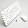 Combo Mini Teclado y Mouse Inalámbrico 2.4G Blanco