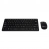 Combo Mini Teclado y Mouse Inalámbrico 2.4G Negro