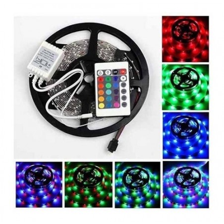 Cinta De 300 Led Multiuso, Control Remoto 5mts Multicolor