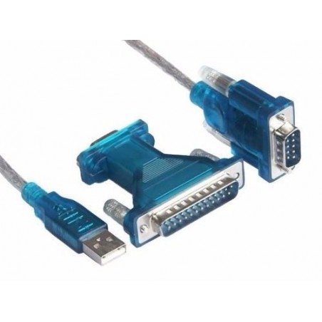 Cable Impresora USB 2.0 a RS232 + DB25P