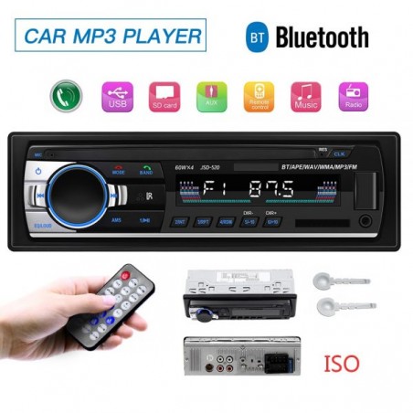 Radio de Auto Bluetooth JSD-520 BT SD Aux