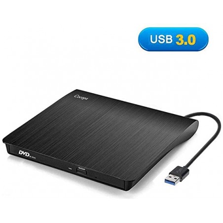 Grabador Reproductor DVD Externo USB 3.0 Ultra Delgado