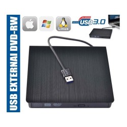 Grabador Reproductor DVD Externo USB 3.0 Ultra Delgado