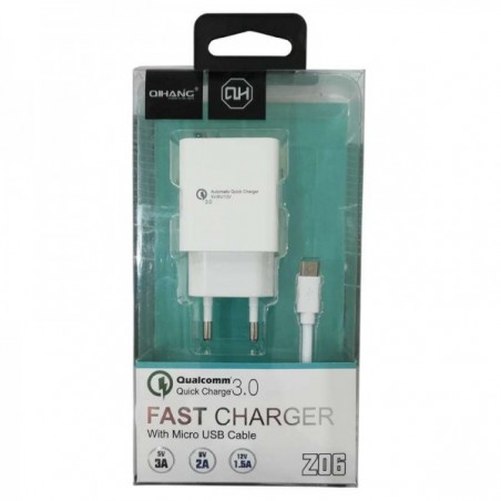 Cargador Celular Micro USB Qihang Z06 Quick Charge 3.0