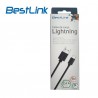 Cable USB a Lightning 2.4A iPhone BestLink Negro