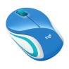 Mini Mouse Logitech M187 Óptico, Inalámbrico Azul