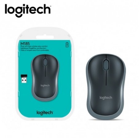 Mouse Inalámbrico Logitech M185 Negro