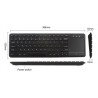 Teclado Inalámbrico Con Touchpad Smart TV Fiddler FD-WK600