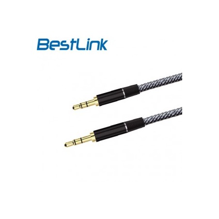 Cable Plus Aux 3.5 M/M 1mt Bestlink BL-CB120