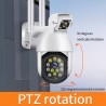 Camara IP WIFI PTZ Exterior Con Doble Camara De 2MPX