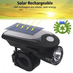 Linterna Led Para Bicicleta Con Carga Solar FY-307
