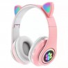 Audífonos Bluetooth PXZ-B39 Cat Ear Rosado