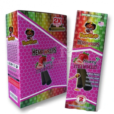 Papelillos Honey Puff Hemp Wrap Frutilla