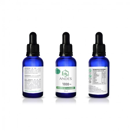 Aceite de Cannabis CBD 1000mg Sublingual 30ml Andes Austral