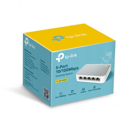 Switch TP-Link con 5 puertos a 10/100 Mbps