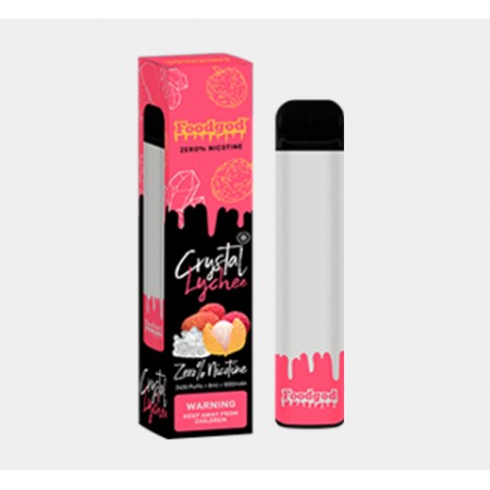 Vape Foodgod Crystal Lychee 0% NIC 2400 PUFFS