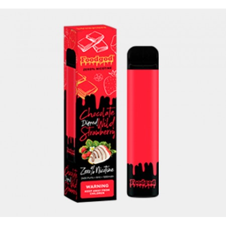 Vaper Foodgod Chocolate Wild Strawberry 0% NIC 2400 PUFFS