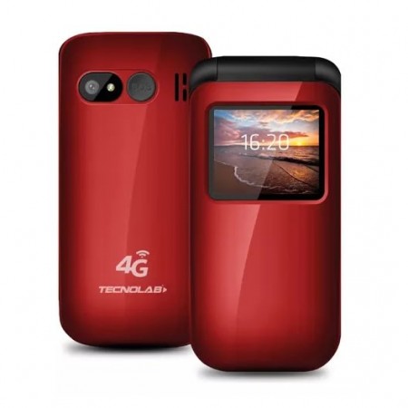 Teléfono Celular Senior TecnoLab 4G TL456 Red