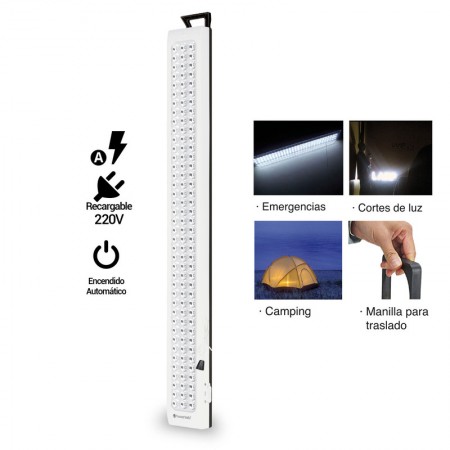 Luz de Emergencia Powerlab 120 Led Mod. 07260