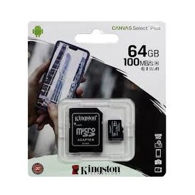 Tarjeta microSD Kingston 64GB Clase 10