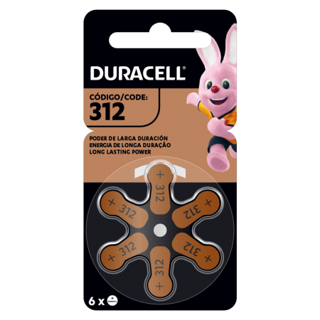 Pila Audífono Duracell N.º 312 Valor Por Unidad