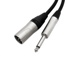 Cable de audio XLR macho a Jack 6.3 mono de 3m Ulink