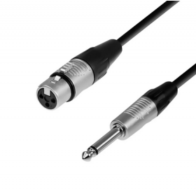 Cable de audio XLR Hembra a Jack 6.3 mono de 3m Ulink