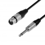 Cable de audio XLR Hembra a Jack 6.3 mono de 3m Ulink