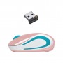 Mini Mouse Logitech M187 Óptico, Inalámbrico Rosa