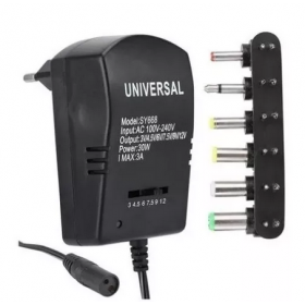 Adaptador Universal 3-12V 30W Mod. SY668 Con 6 Conectores