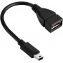 Cable Adaptador OTG Mini Usb 5Pin Macho a USB Hembra