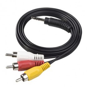 Cable Plug 3.5 a 3RCA 1.2M