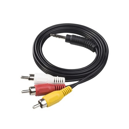 Cable Plug 3.5 a 3RCA 1.2M