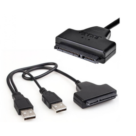 Adaptador Usb 2.0 A Sata 2.5 Con Doble Usb+dc