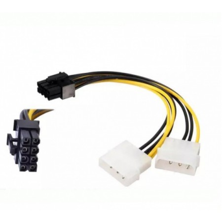 Cable 2x4P a 8P Para T- Video 15cm