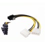 Cable 2x4P a 8P Para T- Video 15cm