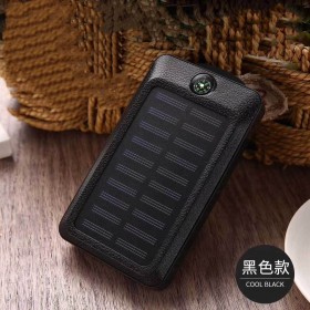 Power Bank 9000 mAh Solar Con Brujula y Luz Led