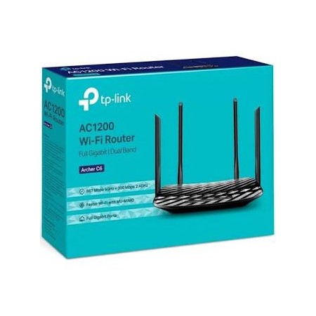 Router Inalámbrico TP-Link Doble Banda Archer C6(US).AC1200 MU-MIMO