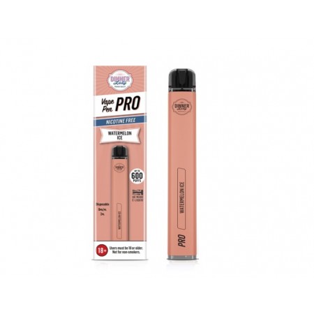 Vape PenPro Dinner Lady 600 PUFF Watermelon Ice 0% NIC