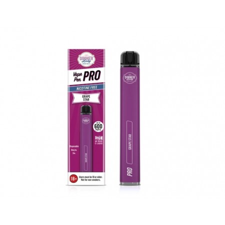 Vaper PenPro Dinner Lady 600 PUFF Grape Star 0% NIC