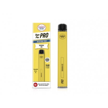 Vaper PenPro Dinner Lady 600 PUFF Banana Ice 0% NIC