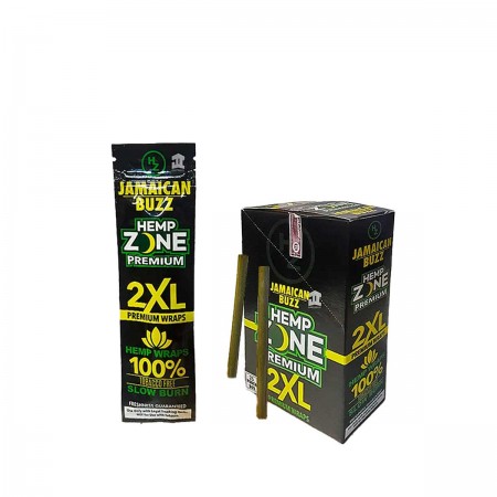 Papel Blunt Hemp Wraps Zone 2XL Premium Jamaica Buzz