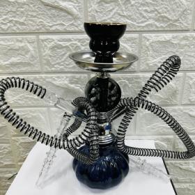 Narguile Hookah Dos Mangueras 27cm. Aprox. Cod. 66500