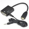 Adaptador HDMI M a VGA H con Sonido