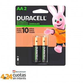 Pilas Duracell Recargable AA 2500mAh